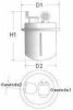 CHAMPION L207/606 Fuel filter